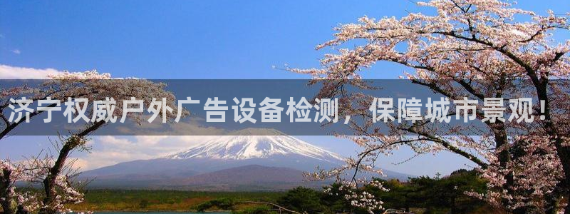 杏宇平台总代理电话：济宁权威户外广告设备检测，保障城市景观！