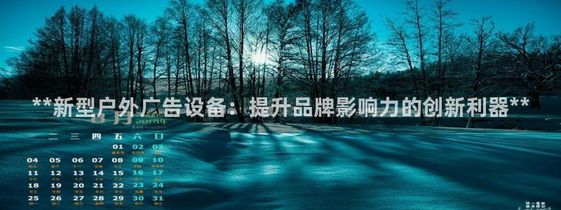 杏宇平台好吗：**新型户外广告设备：提升品牌影响力的创新利器**