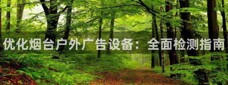 杏宇平台测速链接：优化烟台户外广告设备：全面检测指南