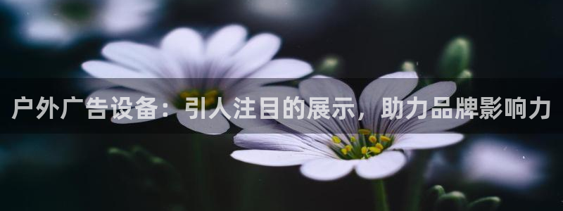杏宇平台代理多少钱：户外广告设备：引人注目的展示，助力品牌影响力