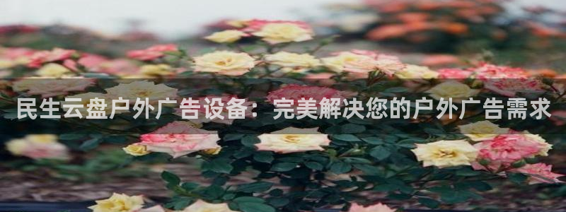 杏宇平台测速链接：民生云盘户外广告设备：完美解决您的户外广告需求
