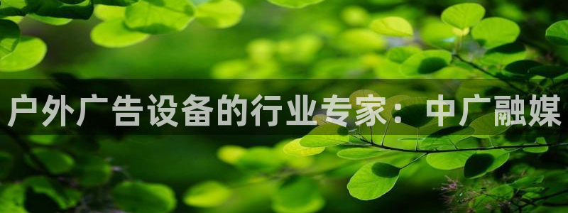 杏宇平台开户：户外广告设备的行业专家：中广融媒